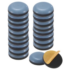 Unique Bargains Round Polytetrafluoroethylene Self-Adhesive Mover Sliders Pads for Chair - 1 of 4