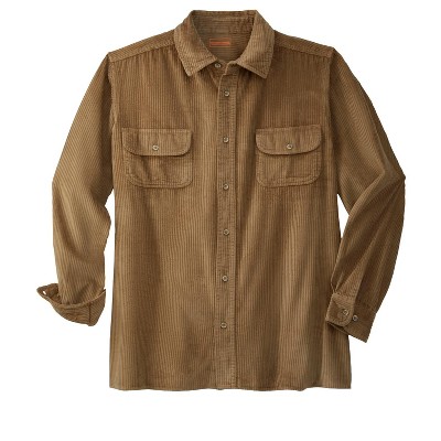 KingSize Men's Big & Tall Long-Sleeve Corduroy Shirt