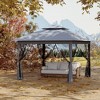 11x11 Pop Up Instant Gazebo Tent for Backyard, Pop Up Gazebo With Mosquito Netting, Outdoor Canopy Gazebos Waterproof With Portable Carrying Bag - 3 of 4
