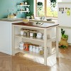 Rustic Storage Kitchen and Dining Cabinets,Buffet Sideboard Cabinet Credenza Cabinet with Sturdy Wooden Legs,Living Room,Kitchen-Tanpinhause - 2 of 4