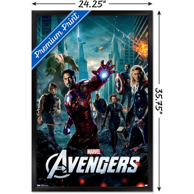 Trends International Marvel Cinematic Universe - Avengers - One Sheet Framed Wall Poster Prints, 3 of 7