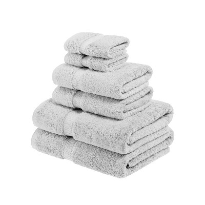 Premium Cotton 800 GSM Heavyweight Plush Luxury 6 Piece Bathroom Towel Set by Blue Nile Mills