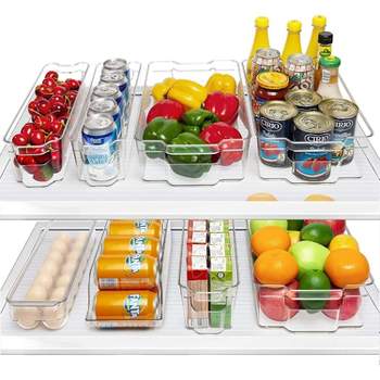 Zulay 4 Pack Clear Refrigerator Organizer Bins - XL, 4 - Foods Co.