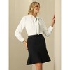 Hobemty Women's High Waist Ruffled Hem Mini Bodycon Skirt - 2 of 4
