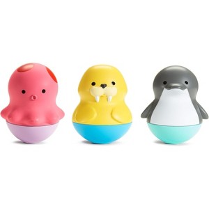 Floating Ocean Animal Bath Toys, Mold-Free Bobbing Set for Babies 6+ Months - 1 of 4