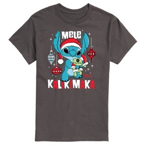 Men's - Lilo and Stitch - Mele Kalikimaka Short Sleeve Graphic T-Shirt - 1 of 4