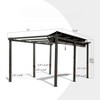 VisioGear Canopies and Gazebos, Outdoor Gazebos with Retractable Pergola, Gazebo Pavilion for Garden, Gray, 190.8"*132"*100.44" - 2 of 4