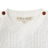 Hope & Henry Girls' Cable Button Sweater, Infant - 2 of 4