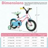Infans 12" Kids Bike w/Adjustable Saddle Handlebar Removable Training Wheels Handbrake - 2 of 4