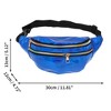 Unique Bargains Stylish Glossy Holographic Sports Waist Bag 1 Pc - 3 of 4