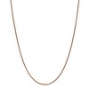 Black Bow Jewelry 1.4mm, 14k Rose Gold, Diamond Cut Solid Spiga Chain Necklace - 3 of 4