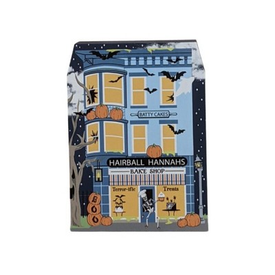 Cats Meow Village 4.5" Hairball Hannahs Bake Shop Halloween Ghost Pumpkins  -  Decorative Figurines