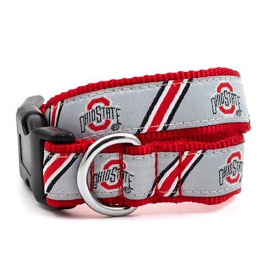 The License House Ohio State Buckeyes Dog Stripe Athletic Logo Collar