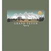 Adventure Society Grand Teton Wyoming Adult Long Sleeve Hoodie - 2 of 2
