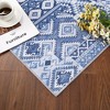 Vintage Area Rug Bohemian Washable Rug Soft Low Pile Rugs for Living Room Bedroom Dining Room - 4 of 4