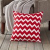 Kensington Garden 20"x20" Oversize Chevron Cotton Canvas Square Throw Pillow - 2 of 3