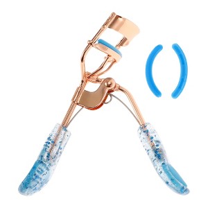 Unique Bargains Women Heart Pattern Handle Eyelash Curler for Travel 1 Pc - 1 of 3
