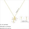 Cross Necklace - 18K Gold/Silver Plated With Cubic Zirconia, Simple Layered Design Dainty Religious Jewelry Gift For Women - 3 of 4