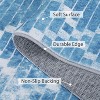 Large Living Room Rug 9x12 Area Rugs for Bedroom Washable Rug Non Slip Low Pile Floor Cover Indoor Soft Foldable Carpet Non-Shedding Accent Sky Blue - 3 of 4