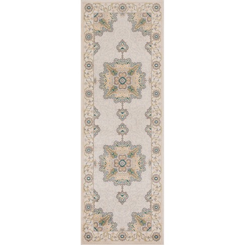 Minimalist Modern Floral Block Power-loomed Living Room Bedroom Entryway  Indoor Area Rug Or Runner By Blue Nile Mills : Target