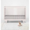 Bacati - Herringbone Gray Muslin 100 percent Cotton Universal Baby US Standard Crib or Toddler Bed Fitted Sheet - 4 of 4