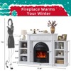 Farmhouse Electric Fireplace TV Stand with 30" Electric Fireplaces Heater - 2 of 4