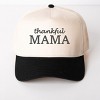 Embroidered Thankful Mama - Womens Canvas Trucker Hat - 2 of 3
