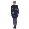 Women's Hooded Open Front High Pile Fleece - White Mark - 4 of 4