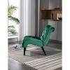 Sapphtopaz Modern Accent Chair, Button Tufted Living Room Chairs with Wooden Legs, Lounge Chair Single Sofa Chair for Living Room, Office - 3 of 4