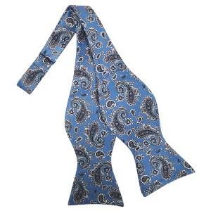 Men's Paisley Printed 2.75" x 4.75" Adjustable 16" - 21" Self-Tie Bow Tie - 1 of 4