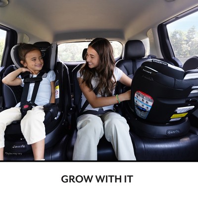 Evenflo Revolve 360 Slim 2-in-1 Rotational Convertible Car Seat - Canton Black
