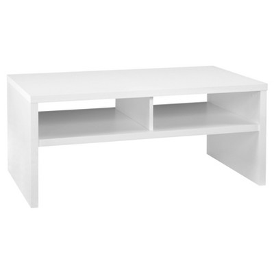 target white coffee table