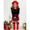 Feels Like Fall Ruffled Top and Plaid Skirt Set Mia Belle Girls - 3 of 4