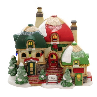  Department 56 House 6.5" The Bitsy Bungalows North Pole Series  -  Decorative Figurines 