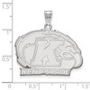 Black Bow Jewelry 10k White Gold Kent State Golden Flashes NCAA Large Pendant - 2 of 3