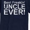 Men's - Instant Message - Best Freakin Uncle Ever Short Sleeve Graphic T-Shirt - 2 of 4