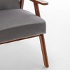 NicBex Accent Chair Upholstery Solid Wood Frame Lounge Chair Reading Chair Comfy Chair Extra Seating for Living Room - 4 of 4
