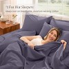260 Thread Count Organic Cotton Percale Bed Sheet Set by Bare Home - 3 of 4