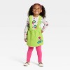 Toddler Girls' 2pc The Grinch Christmas Faux Shearling Skirt and Long Sleeve T-Shirt Set - Green - 4 of 4