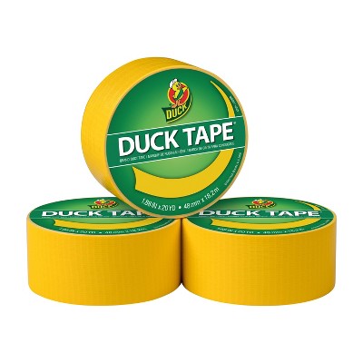 Duck 3pk 1.88" x 20yd Duct Tape Yellow