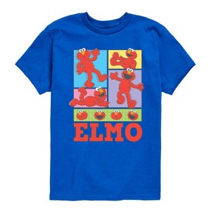 Boys' - Sesame Street - Elmo Grid Short Sleeve Graphic T-Shirt - 1 of 4