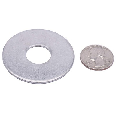 Bolt Dropper Stainless Steel Flat Fender Washers, 1/4 x 1-1/4 Inch, 100 Pack