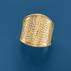 Ross-Simons Italian 14kt Yellow Gold Wide Diamond-Cut Ring - 4 of 4