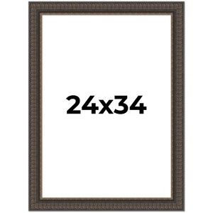 PosterPalooza | Museum Brown Picture Frame - UV Acrylic, Foam Board Backing, Hanging Hardware - 1 of 4