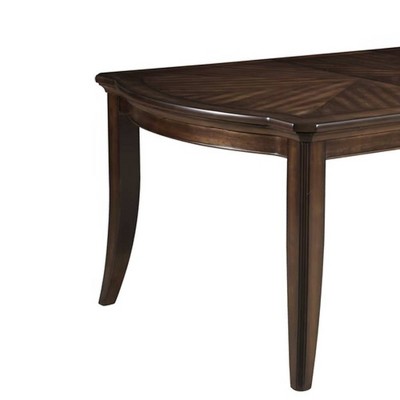 Dark Walnut Extendable Rectangular Dining Table