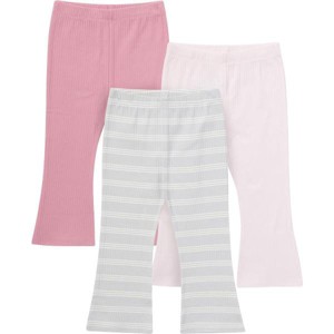Gerber Baby and Toddler Girls' 3-Pack Textured Flare Leggings - 1 of 4