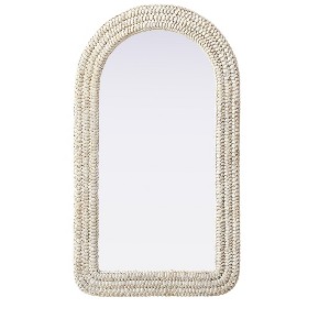 Elegant Lighting Arch Cornhusk Mirror 24x42 in Linen White - 1 of 4