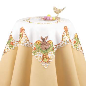 Collections Etc Easter Bunny and Eggs Table Linens