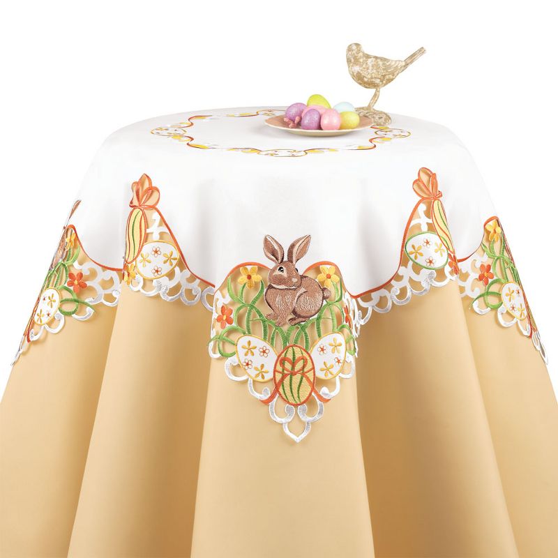 Collections Etc Easter Bunny and Eggs Table Linens, 1 of 3