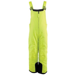 Hudson Baby Unisex Snow Bib Overalls, Solid Lime - 1 of 3